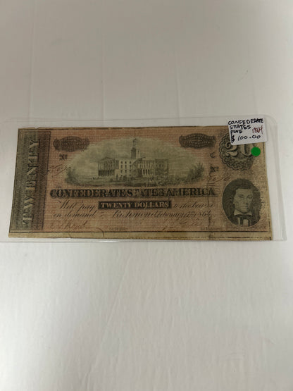 Confederate States {1864} FINE