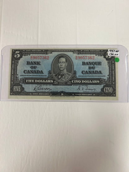 Bank Of Canada {1937} Gordon/Towers EF