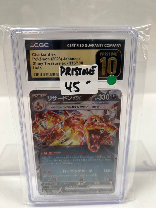 2023 Charizard Ex Japanese 115/190 - CGC (Pristine 10)