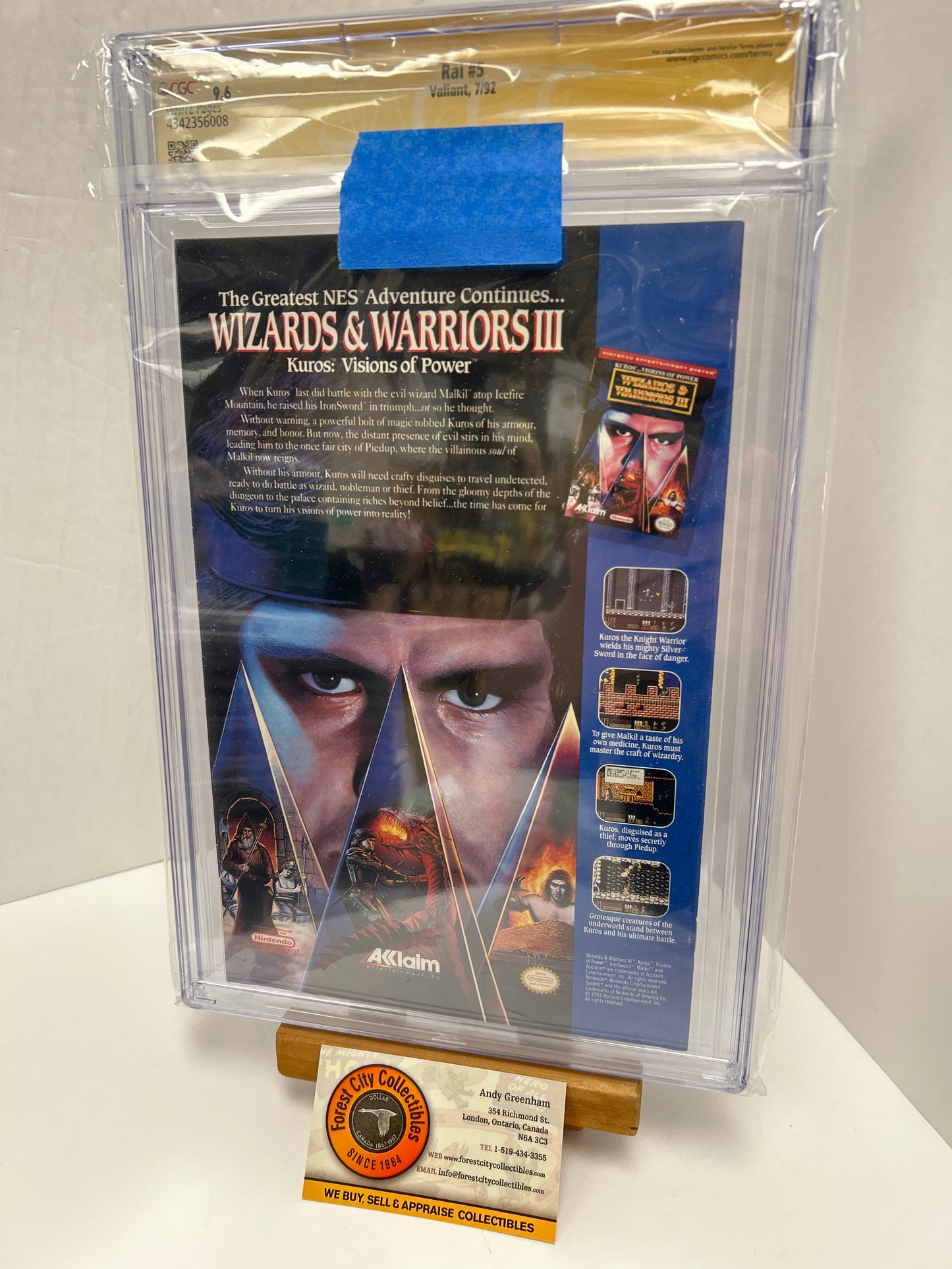 Rai #5 (White Pages) {CBCS 9.6} Signed By Jim Shooter