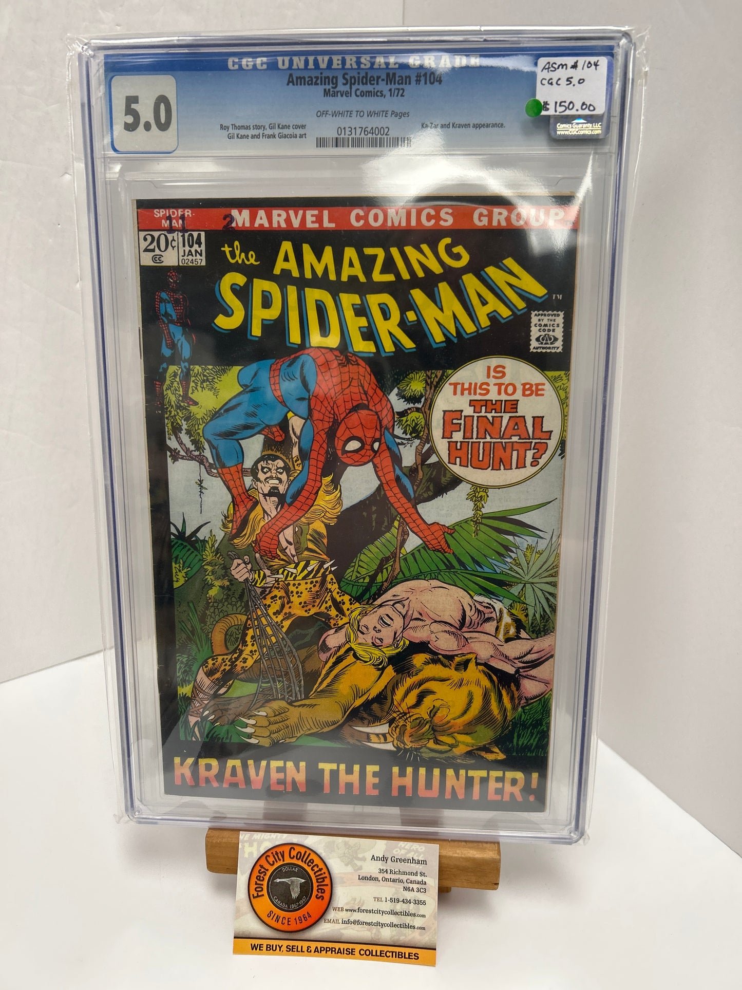 Amazing Spider-man #104 (White Pages) {CGC 5.0}