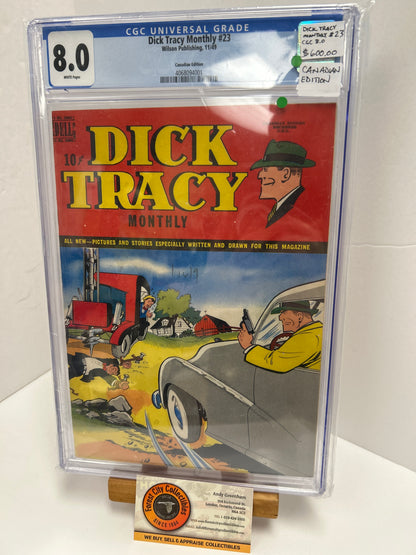 Dick Tracy Monthly #23 (White Pages) {CGC 8.0}
