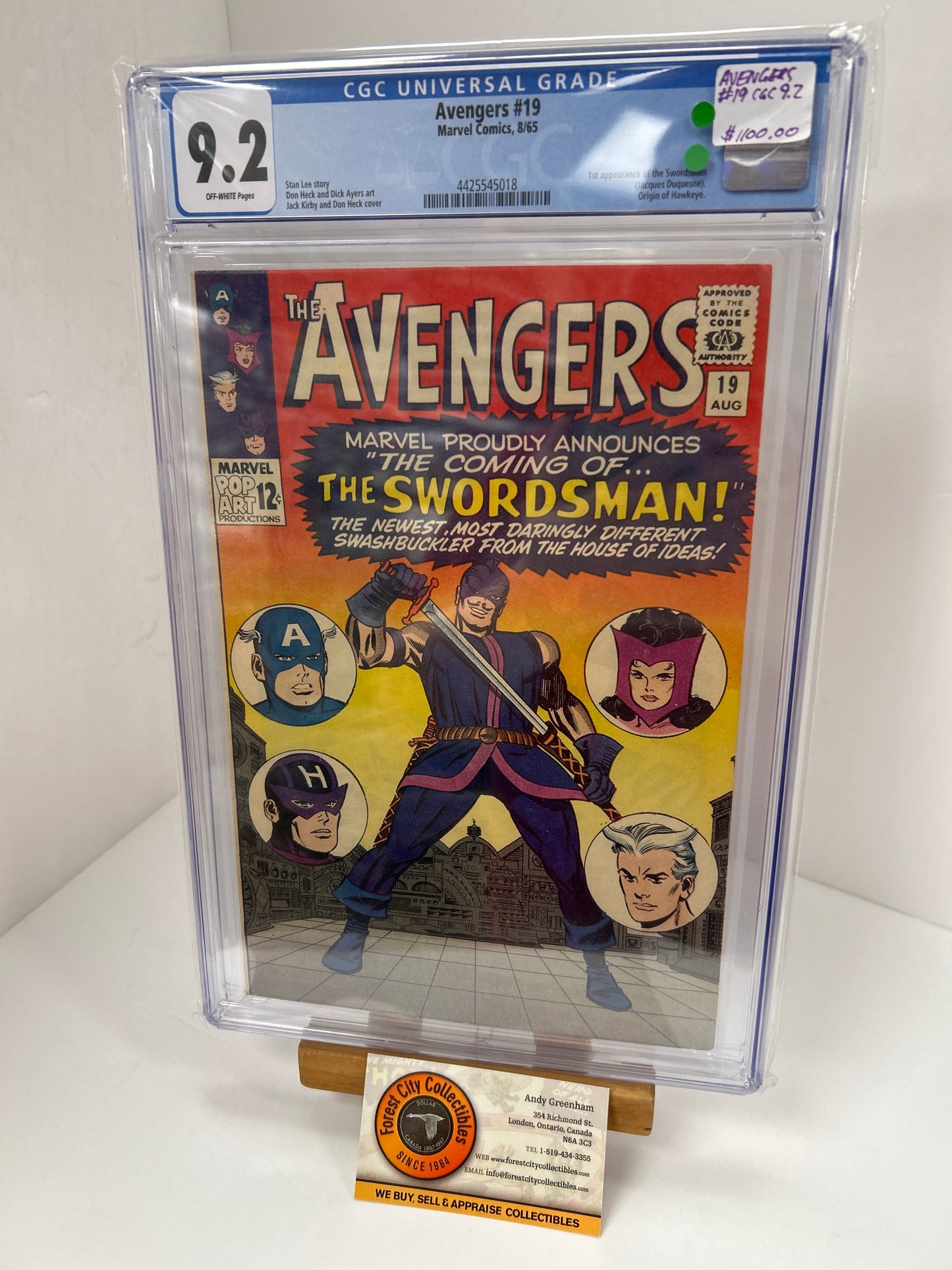 Avengers #19 (Off-White Pages) {CGC 9.2}