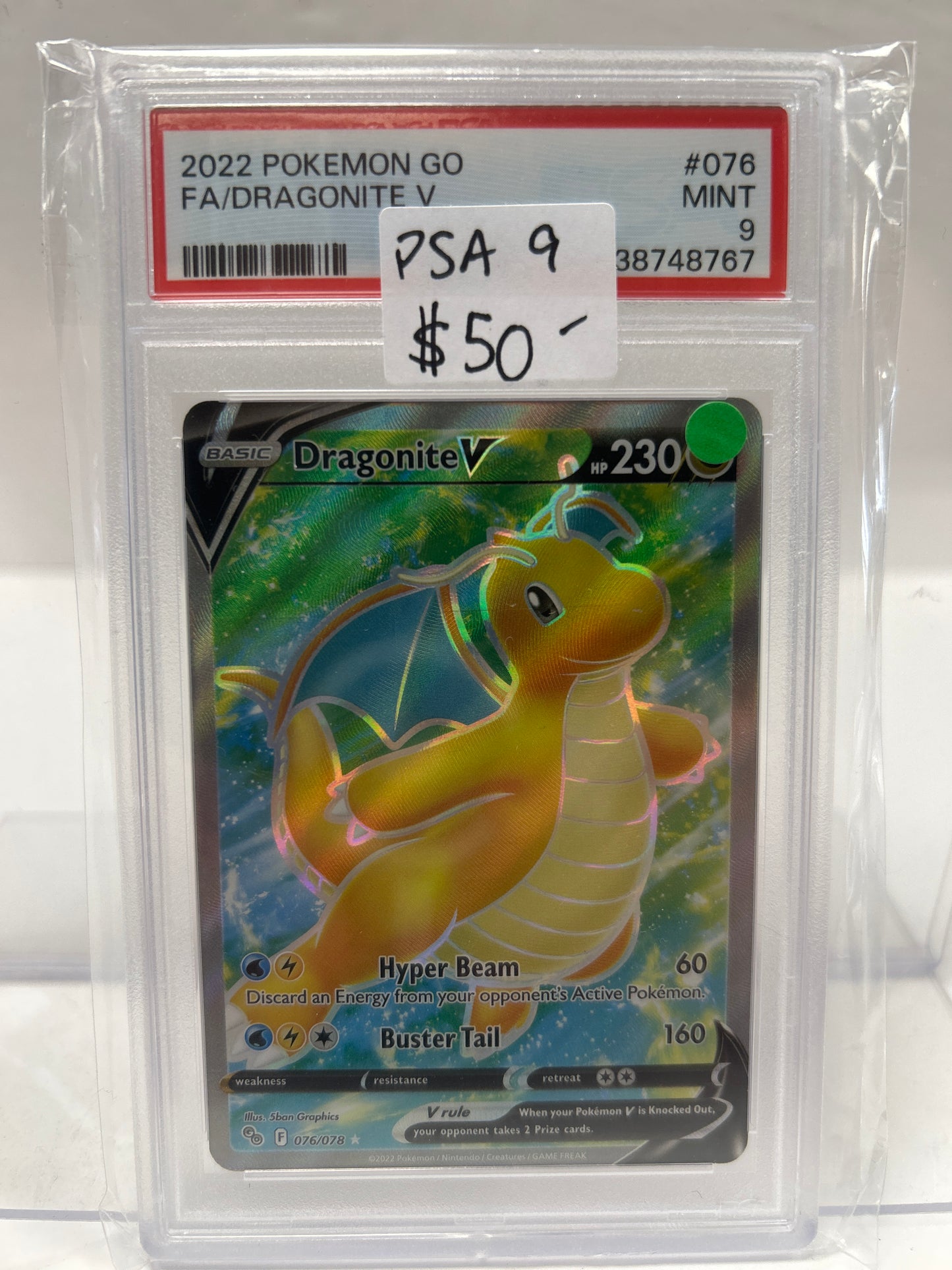 Dragonite V 076/078 2022 - PSA (9)