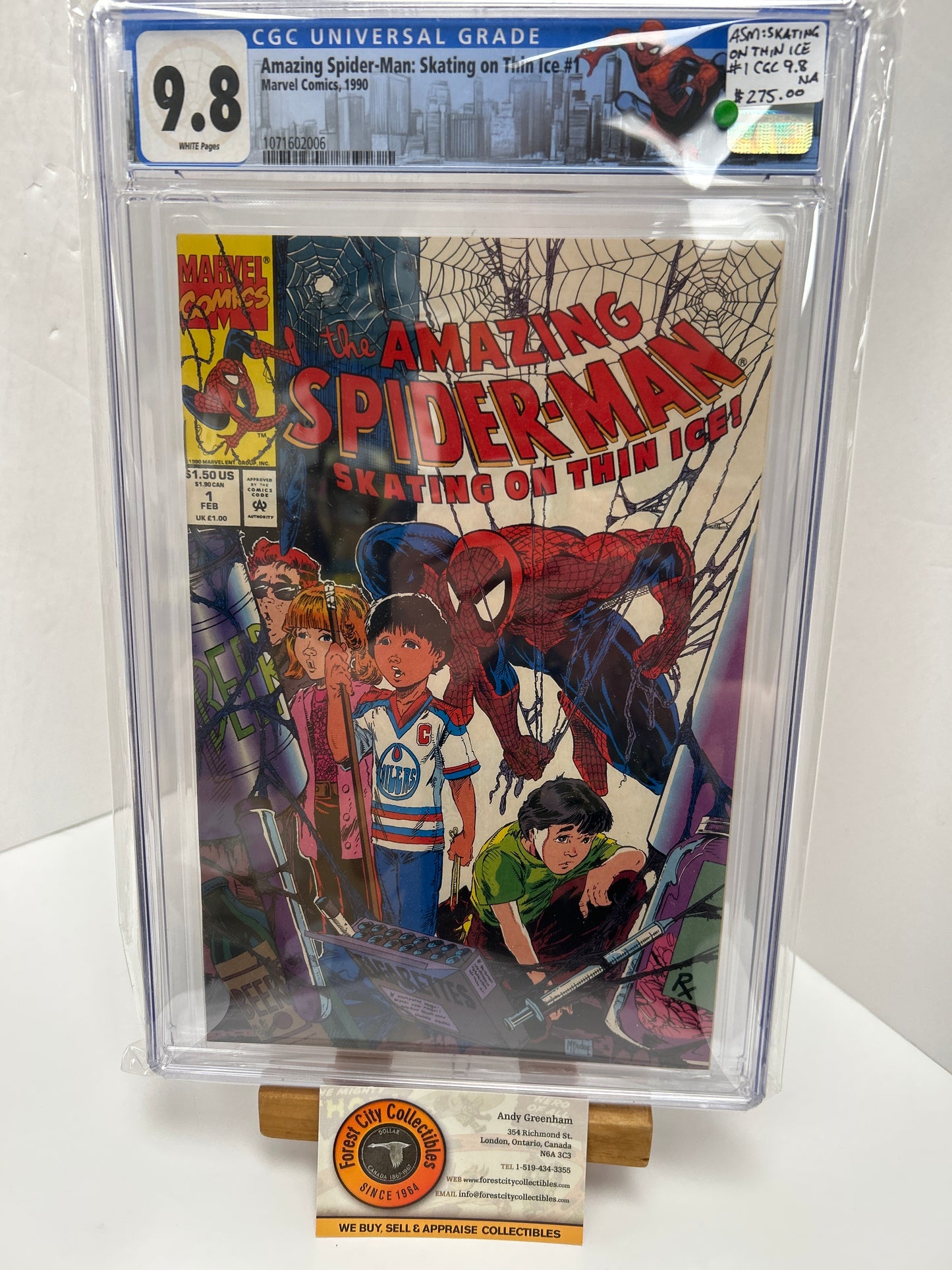 Amazing Spider-man: Skating On Thin ice #1 (White Pages) {CGC 9.8}