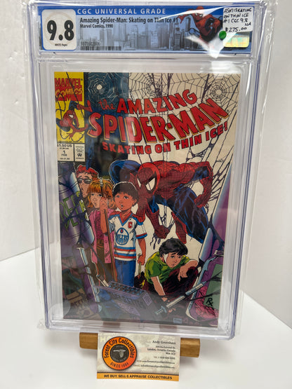 Amazing Spider-man: Skating On Thin ice #1 (White Pages) {CGC 9.8}