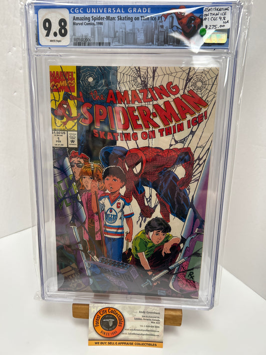 Amazing Spider-man: Skating On Thin ice #1 (White Pages) {CGC 9.8}