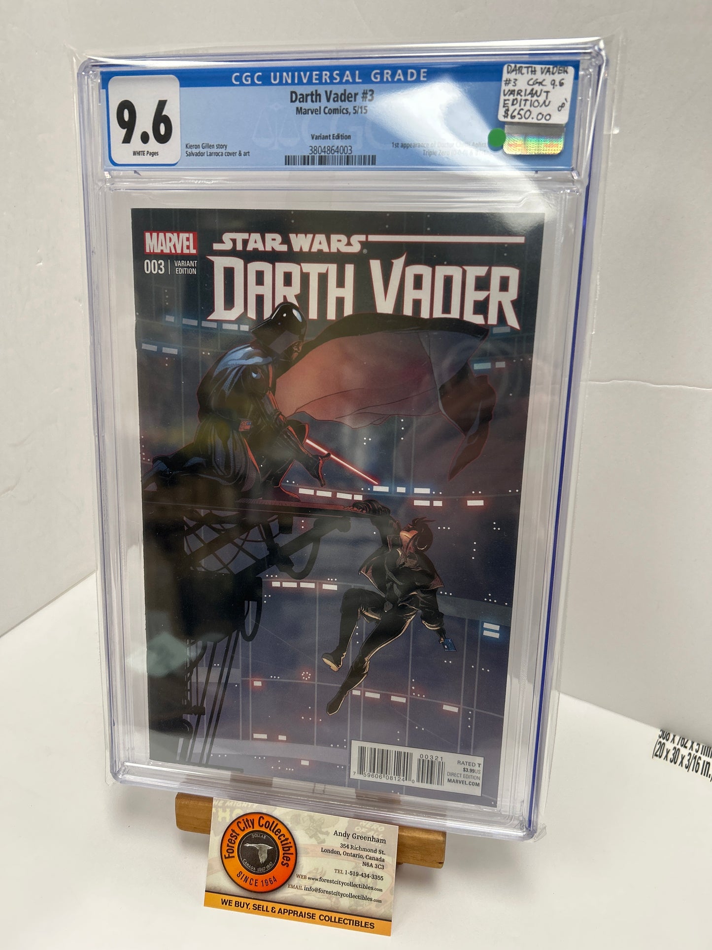 Darth vader #3 (White Pages) {CGC 9.6}