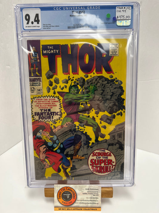 Thor #142 (OFF-White to White Pages) {CGC 9.4}