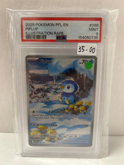 Piplup 2025 Pokemon PFL EN (098/094) - PSA (9)