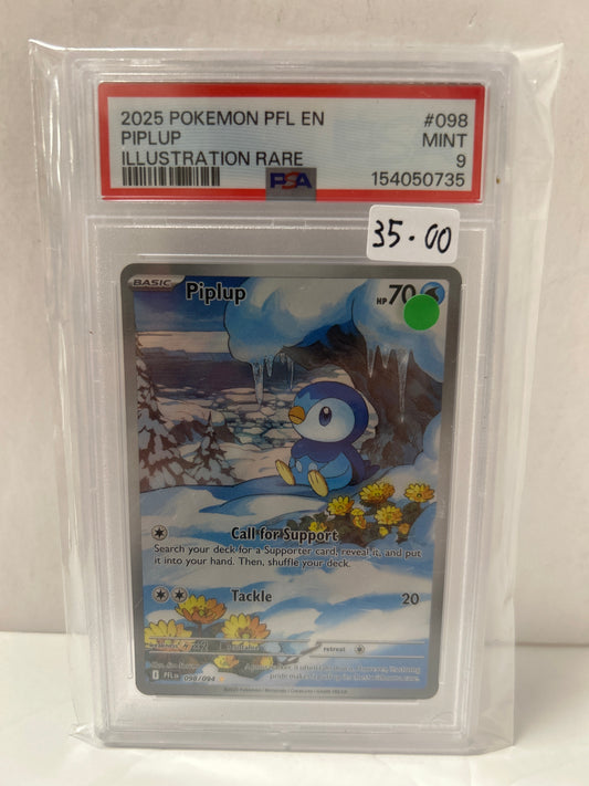 Piplup 2025 Pokemon PFL EN (098/094) - PSA (9)