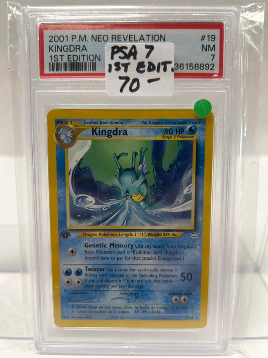 Kingdra 2001 19/64 - PSA (7) 1st Ed