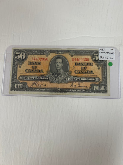 Bank Of Canada {1937} Coyne/Towers VF