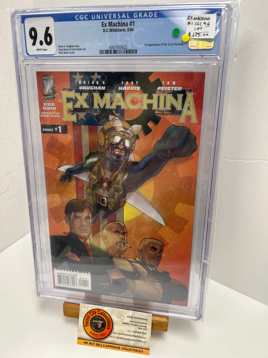 Ex Machina #1 (White Pages) {CGC 9.6}