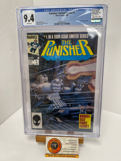 Punisher Limited Series #1 (White Pages) {CGC 9.4}