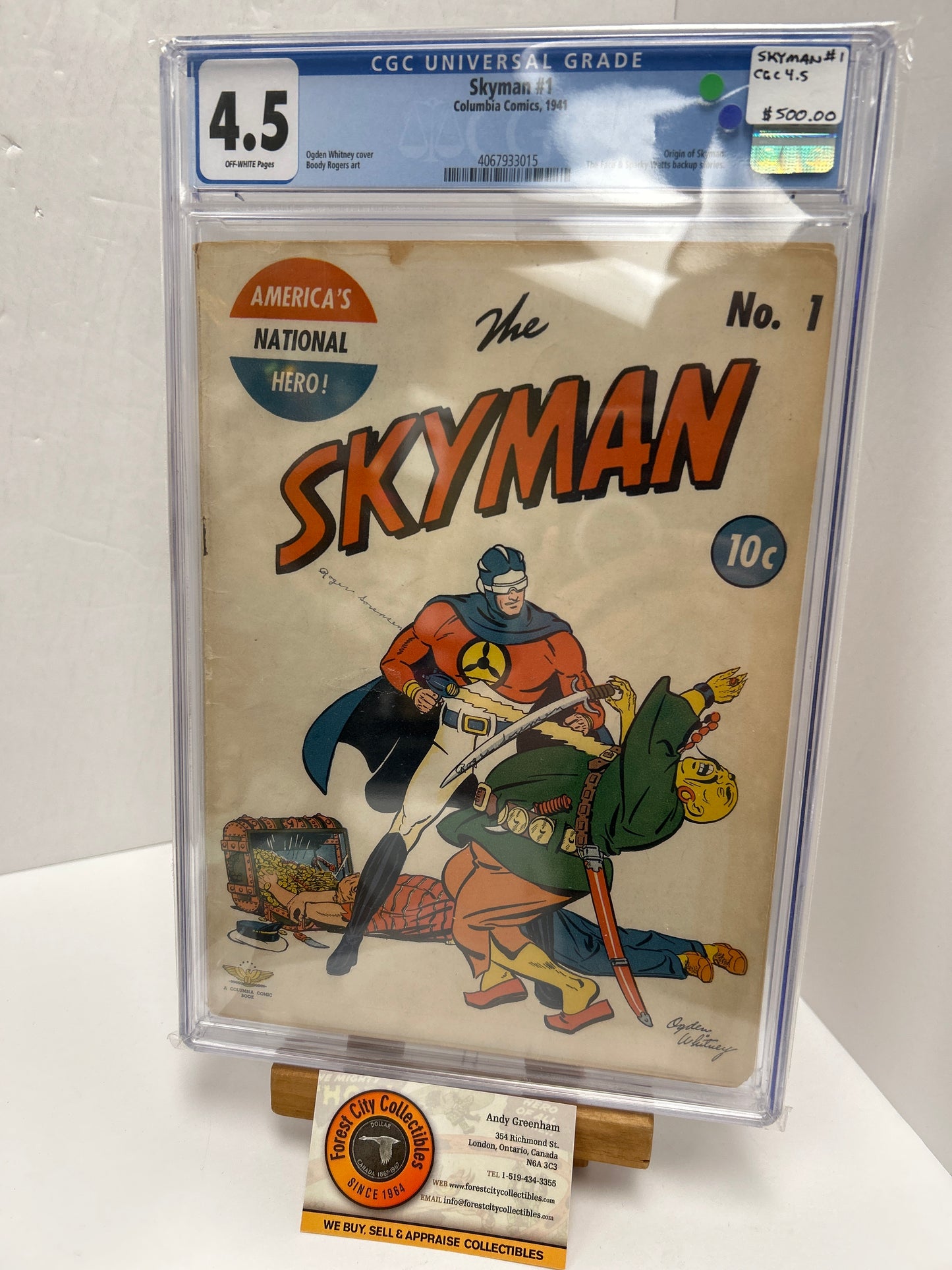 Skyman #1 (Off-White Pages) {CGC 4.5}