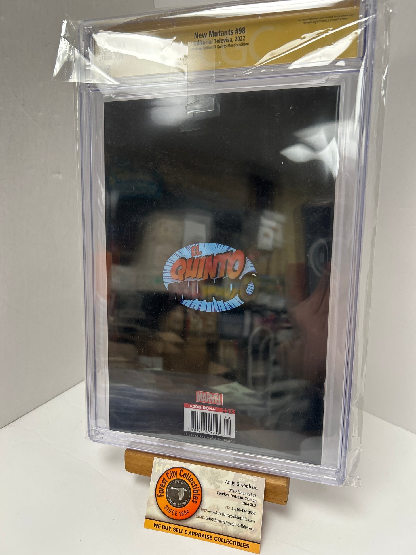 New Mutants #98 (White Pages) {CGC 9.4} Signed By Rob Liefeld MEXICAN