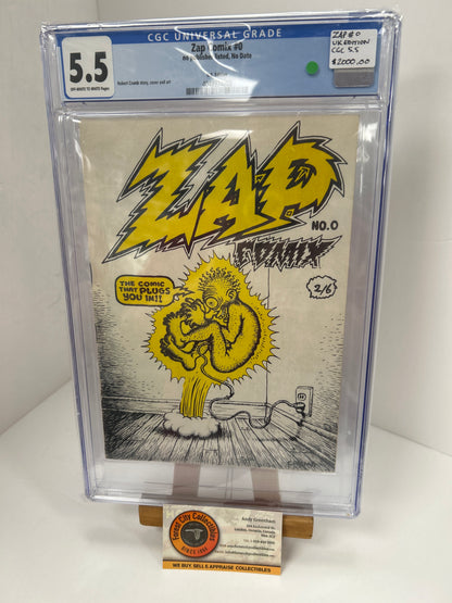 Zap Comix #0 (off-White to White Pages) {CGC 5.5}