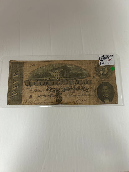 Confederate States {1864} VG+