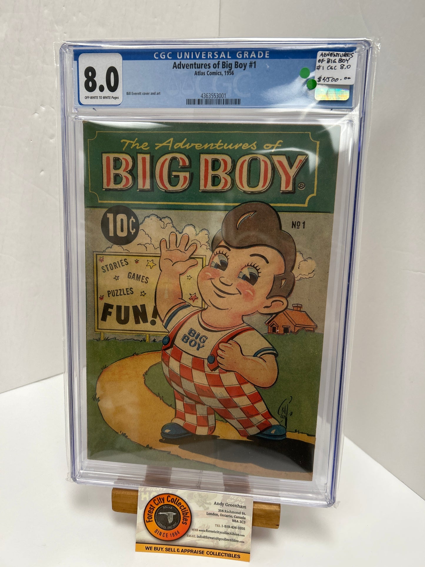Adventures of Big Boy #1 (Off-White to White Pages) {CGC 8.0}