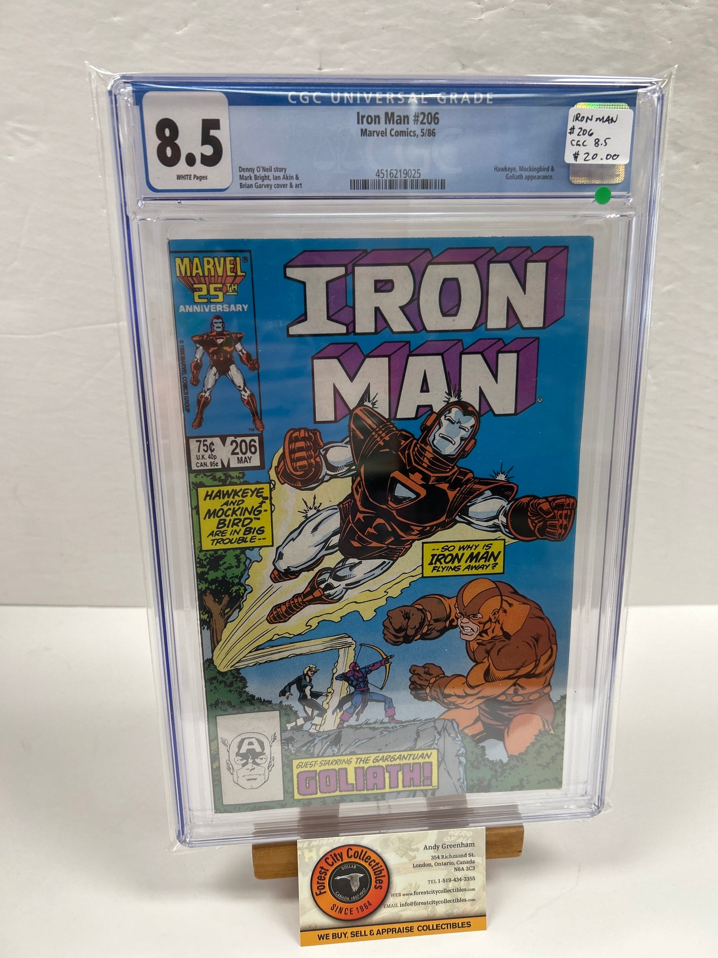 Iron Man #206 {CGC 8.5}