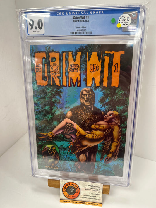 Grim Wit #1 (White Pages) {CGC 9.0}