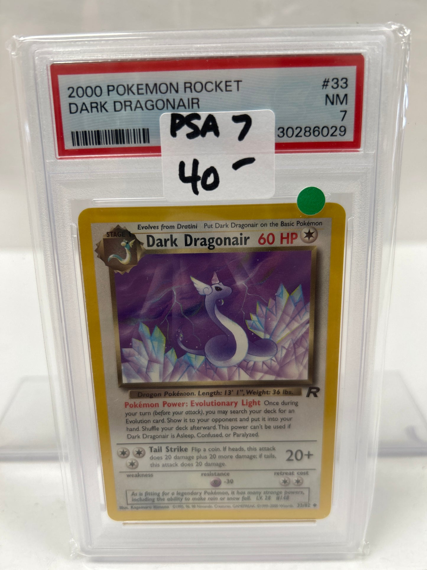 2000 Dark Dragonair 33/82 - PSA (7)