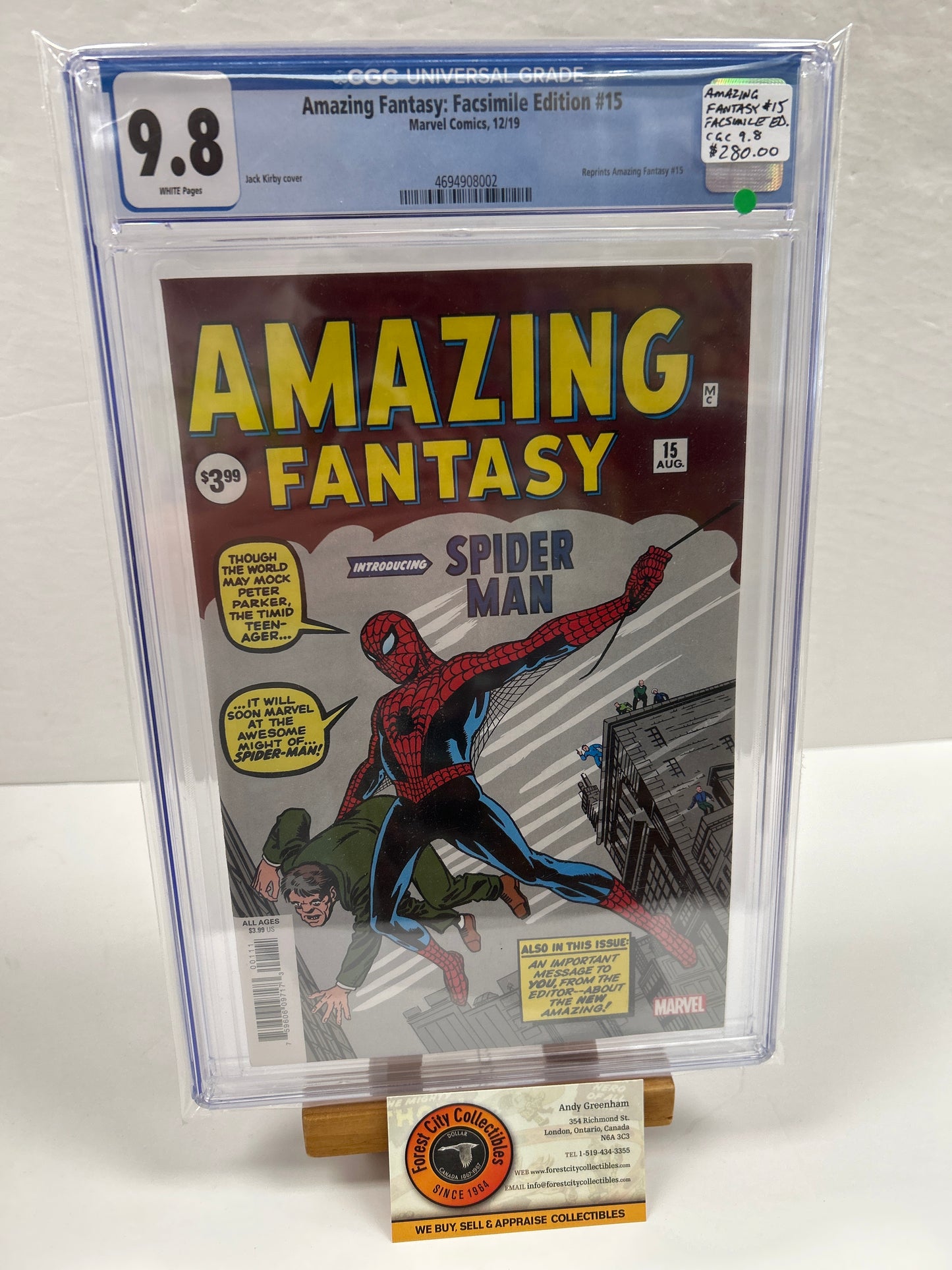 Amazing Fantasy: Facsimile Edition #15 {CGC 9.8}