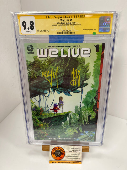 We live #1 (White Pages) {CGC 9.8} Signed by Inaki Miranda
