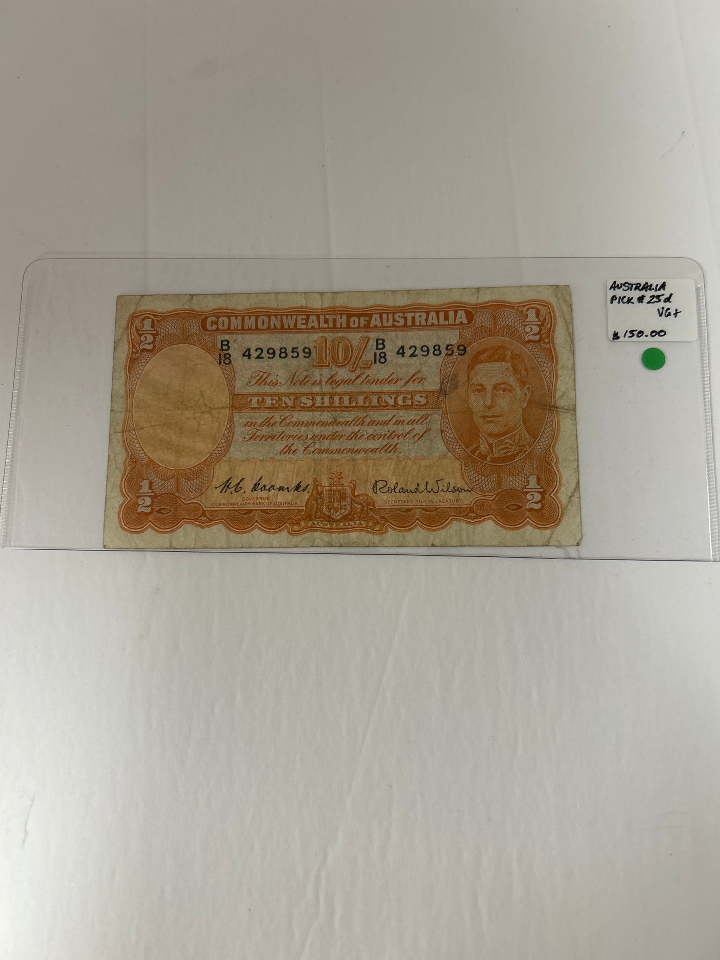 Australia {Pick #25d} VG+