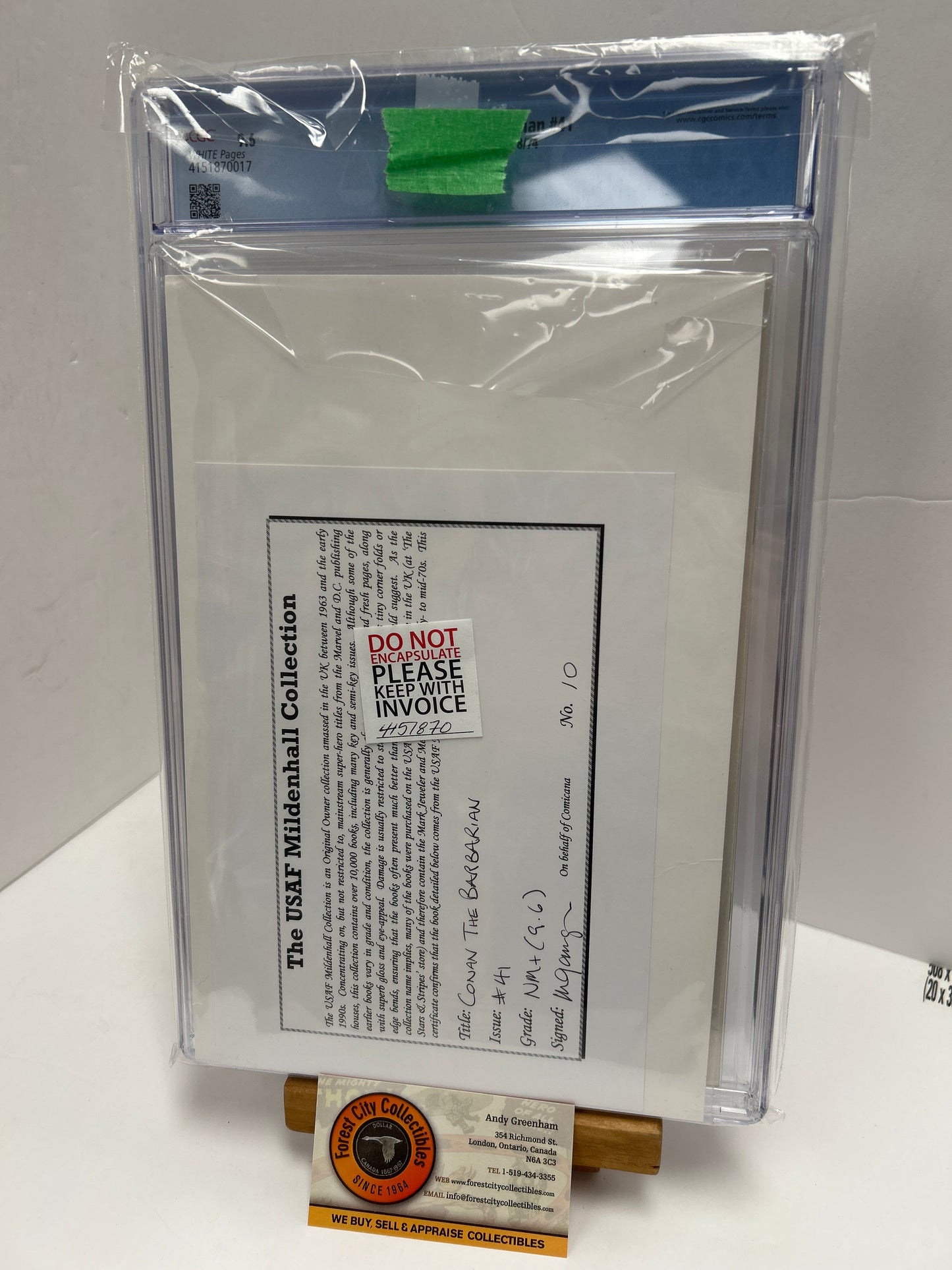 Conan the barbarian #41 (White Pages) {CGC 9.6}