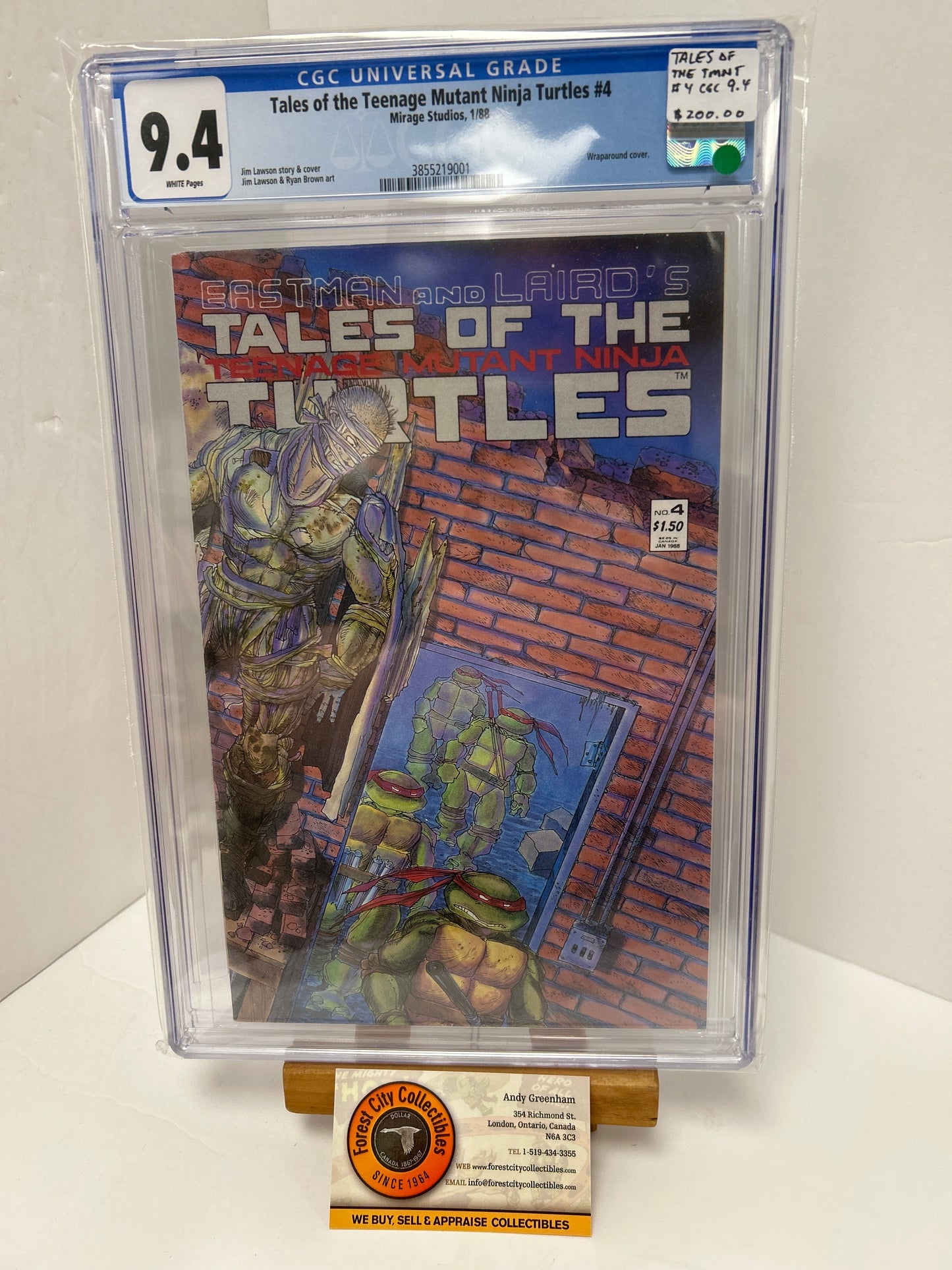 Tales of the Teenage Mutant Ninja turtles #4 (White Pages) {CGC 9.4}