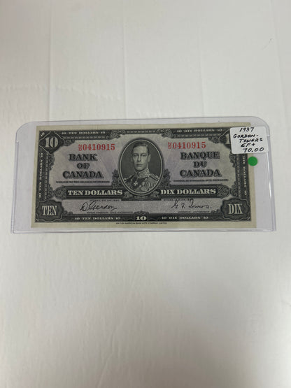 Bank Of Canada {1937} Gordon/Towers EF+