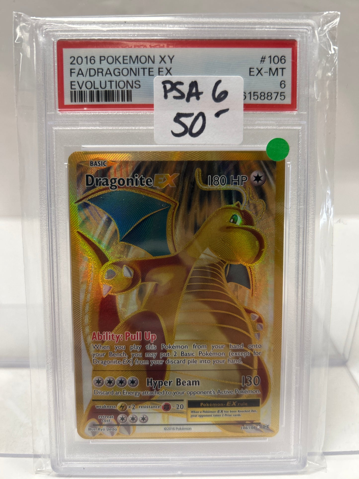 Dragonite EX 2016 106/108 - PSA (6)