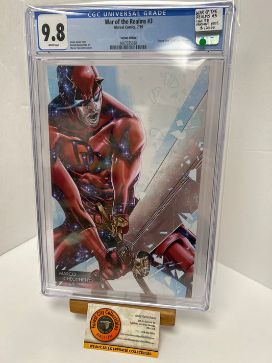 War of the Realms #3 (White Pages) {CGC 9.8}