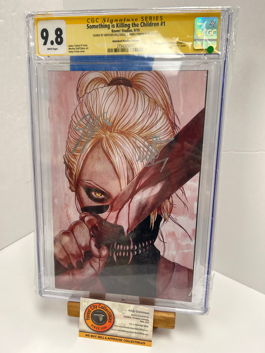 Something is Killing the Children #1 (White Pages) {CGC 9.8} Signed by Weather Dell’Edera