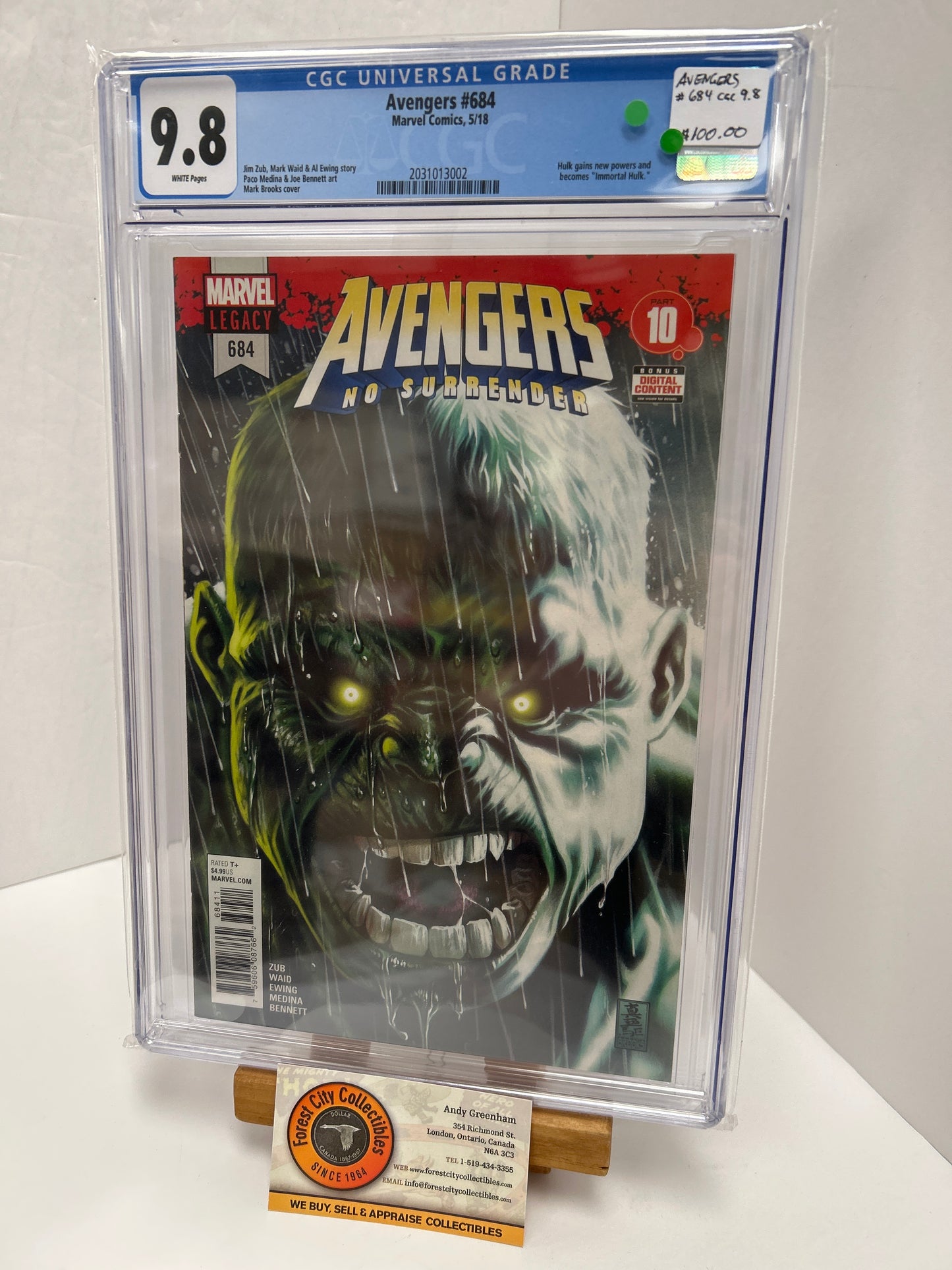 Avengers #684 (White Pages) {CGC 9.8}
