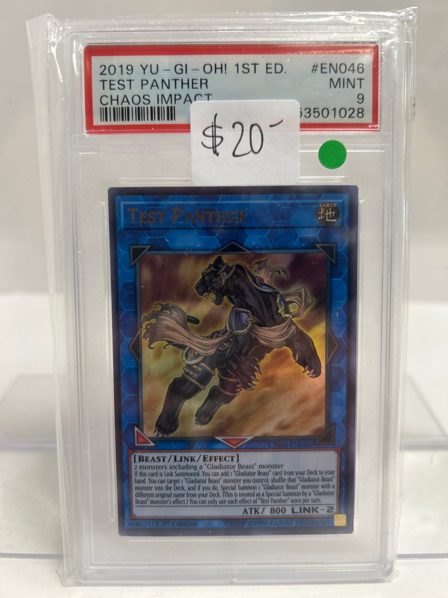 Yu-Gi-Oh! Test Panther 2019 - PSA (9)