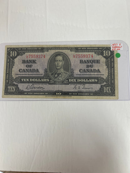 Bank Of Canada {1937} Coyne/Towers F