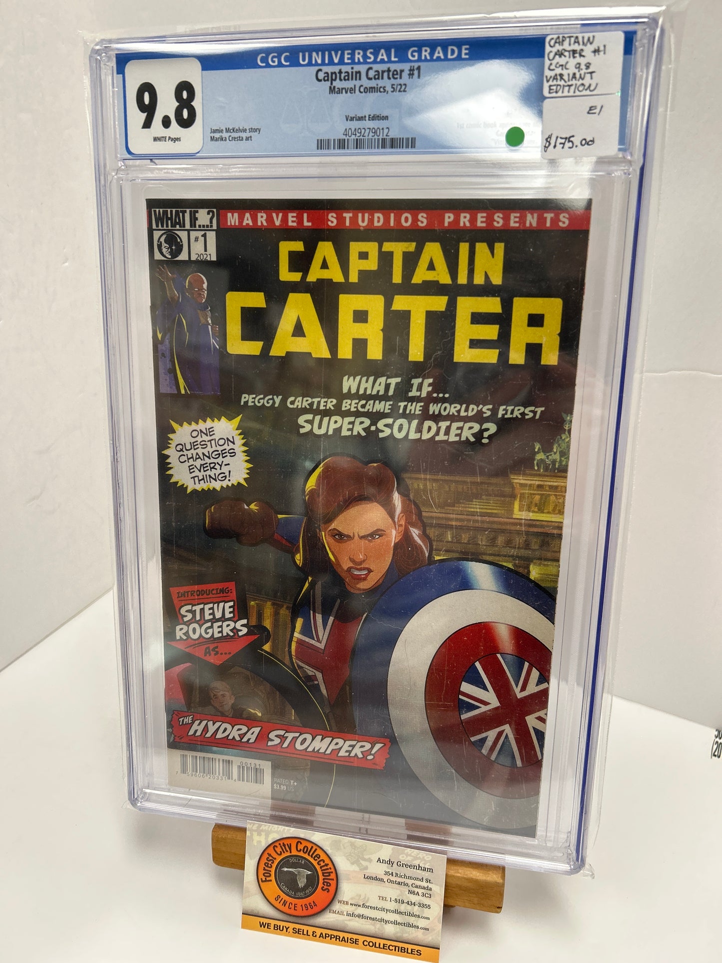 Captain Carter #1 (White Pages) {CGC 9.8}