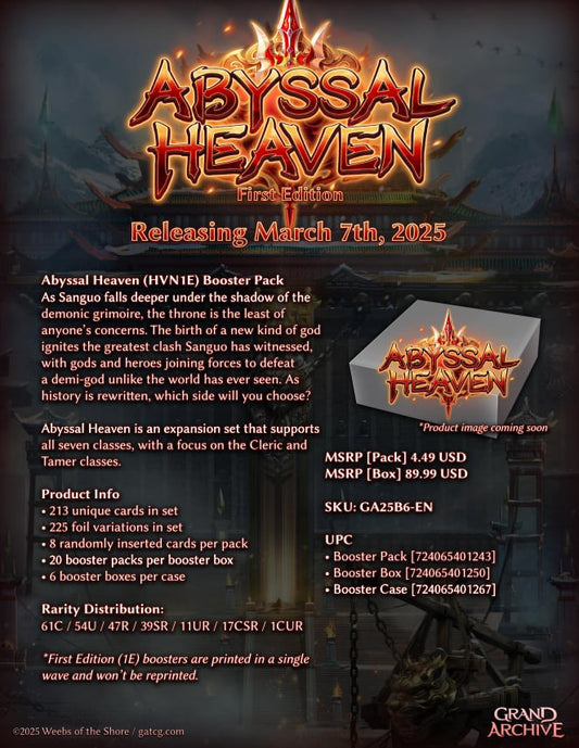 Grand Archive: Abyssal Heaven 1st Edition Booster Box