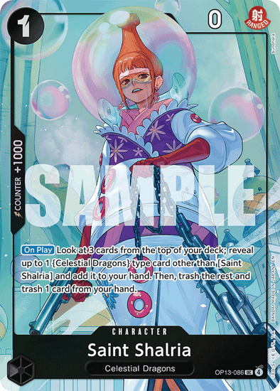 Saint Shalria One Piece TCG OP13-086 Best Selection Vol. 5 English Alt PLAYSET
