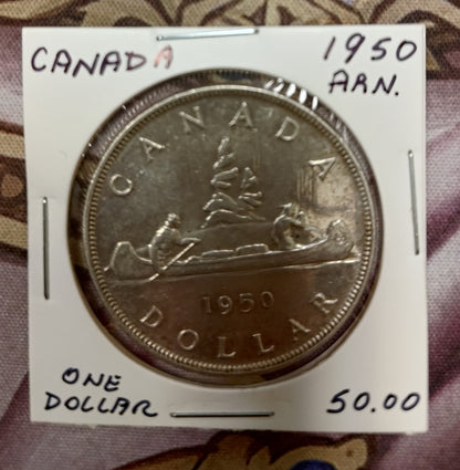 1950 Silver Dollar - AU50 ARN