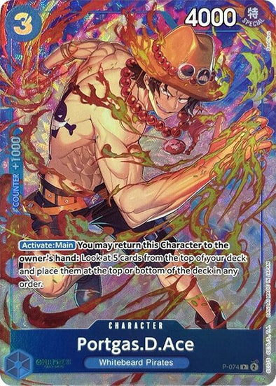 Portgas.D.Ace (Premium Card Collection -Best Selection Vol. 3-) - P-074 - Promo