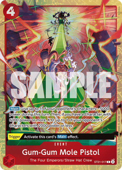 Playset Gum-Gum Mole Pistol ST21-017 Alt Premium Card Collection Vol 5 English.