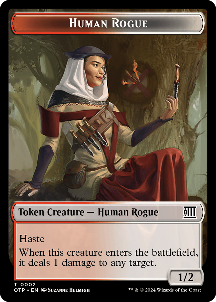 Human Rogue Token [Outlaws of Thunder Junction: Breaking News Tokens]