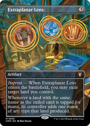 Extraplanar Lens (Borderless Alternate Art) [Commander Masters]