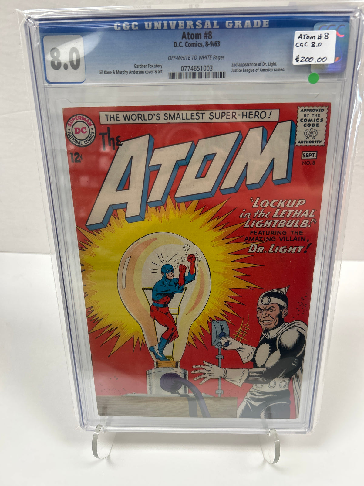 Atom #8 (OFF-White to White pages) {CGC 8.0}