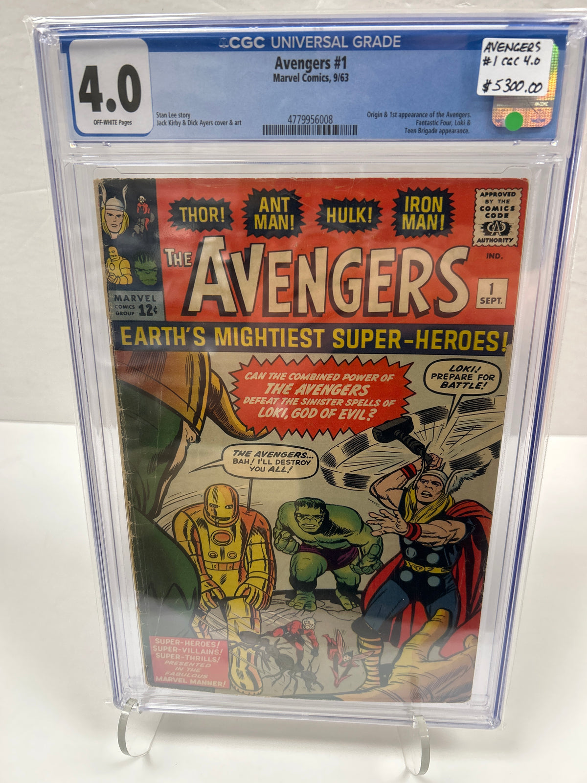 Avengers #1 (OFF-White pages) {CGC 4.0}