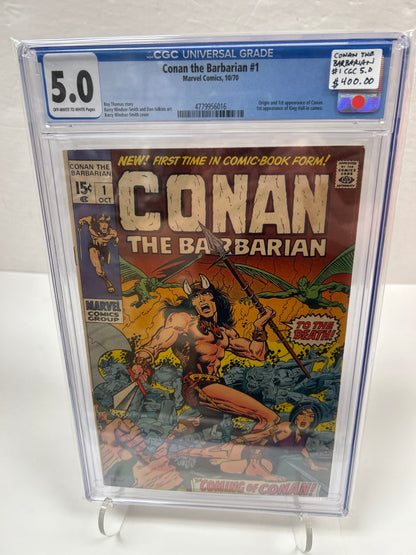 Conan The Barbarian #1 (OFF-White to White pages) {CGC 5.0}